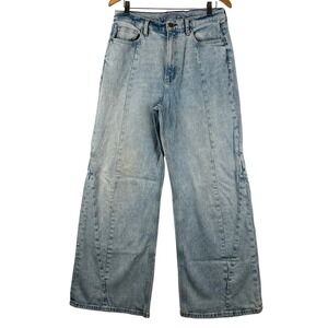 Arizona Wide Leg Jeans Womens 13 High Rise Light Wash Denim y2k‎ 90s